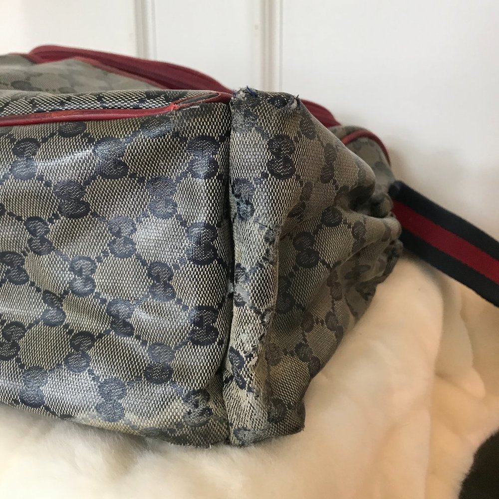 Gucci Diaper Bag, gender neutral blue and red USED - Picture 7 of 8